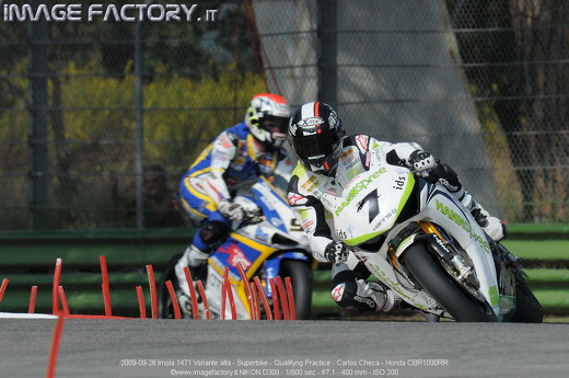2009-09-26 Imola 1471 Variante alta - Superbike - Qualifyng Practice - Carlos Checa - Honda CBR1000RR